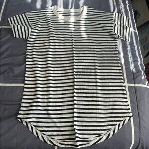 Madewell Black and White Striped T-Shirt size XS